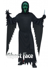 Smoldering Ghost Face - Halloween Men Costumes